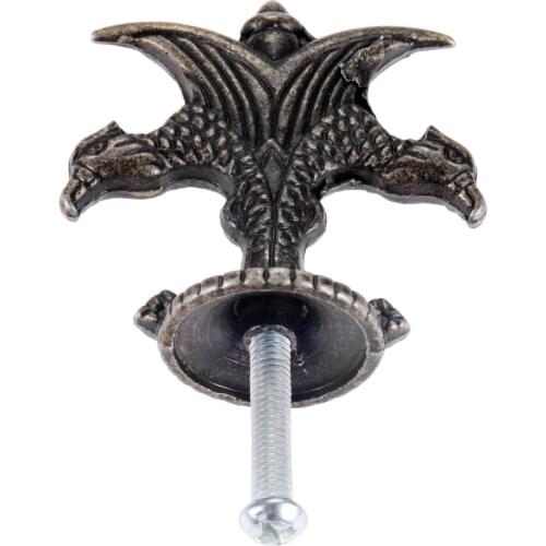 Zinc Alloy Single Hole Eagle Head Handle Pull Knob Furniture Door Knobs and Handles Kitchen Cupboard Drawer Cabinet Pulls Handle