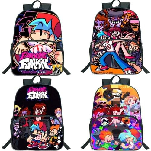 Video Game Friday Night Funkin Backpack Students Anime School Bagpack Zipper Bookbag Children School Bag Mochila Travel Rucksack