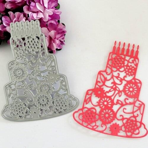 Birthday Cake stencil metal Cutting Dies Stencils for DIY Scrapbooking/photo album Decorative Embossing DIY Paper Cards