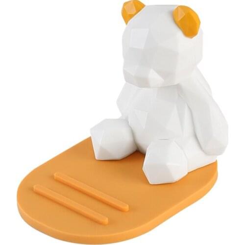 Cute Bear Decoration Car Ornaments Interior Dashboard Decoration Phone holder Ornament support telephone voiture