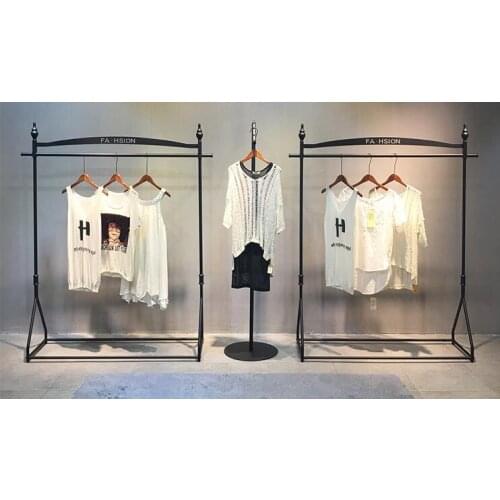 Womens wear shop display rack... Clothing rack. Floor type high quality clothing rack