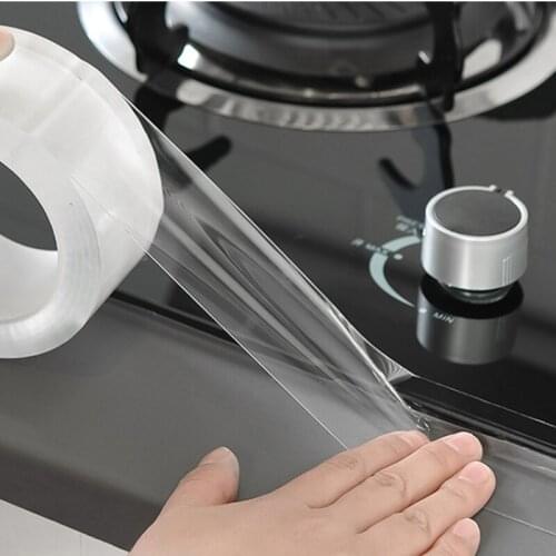 Kitchen Bathroom Waterproof Mould Proof Tape Sink Bath Sealing Strip Tape Self Adhesive Waterproof Adhesive Home Nano-Tape