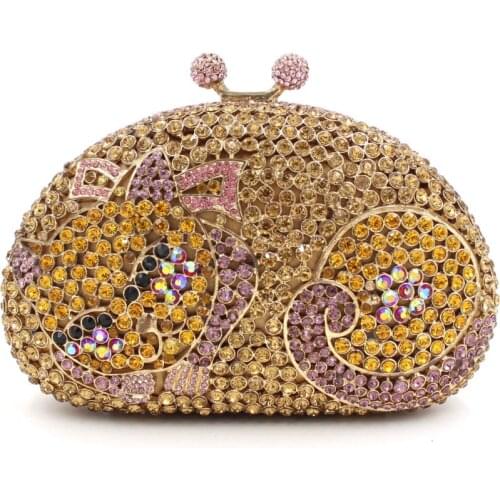 Womens Handbags Purses Clutch Purse Evening Bag Rhinestone Bag Metallic Diamonds Bridal Party Wedding Clutches Shoulder Bags