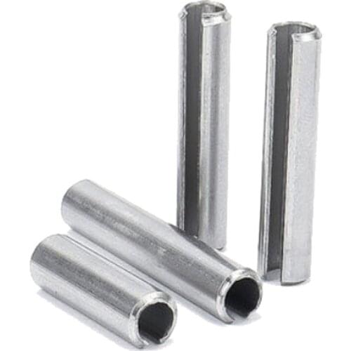 17pcs M6 diameter 8mm-30mm length elastic pin open cylindrical hollow positioning Corrosion resistant stainless steel 304