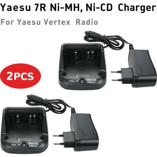 2Pcs Ni-MH Ni-CD FNB-58 FNB-58Li FNB-80 FNB-80Li Battery Charger for Yaesu HX460 HX460S HX460SB HX460SS HX471 HX471S HX471SB