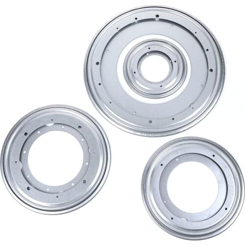 4 SIze Heavy Metal Bearing Rotating Swivel-Turntable Plate For TV Rack Desk Table Smoothly Square/Round for Corner Cabinets