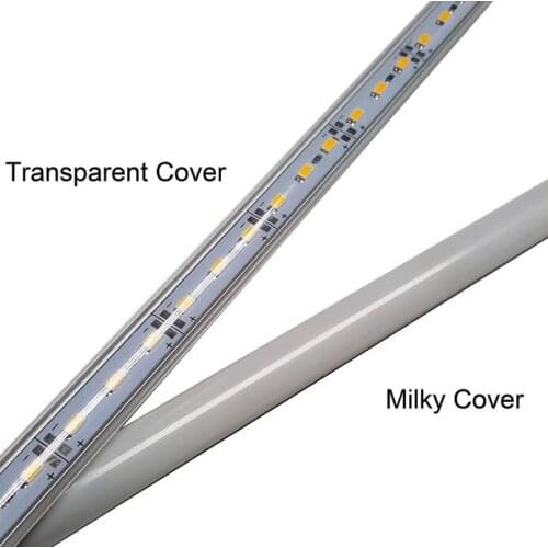 Hard LED Strip 5630 SMD Cool/Warm White Rigid Bar 72 LEDs LED Bar Light With "u" Style Shell Housing With End Cap + PC cover