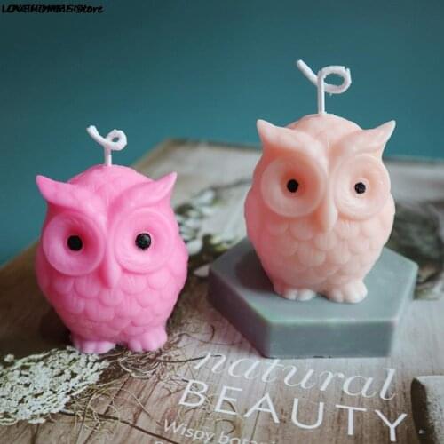 9 Styles 3D Silicone Owl Candle Mold DIY Handmade Resin Mold for DIY Candle Handmade Craft Making Plaster Wax Candle Mould