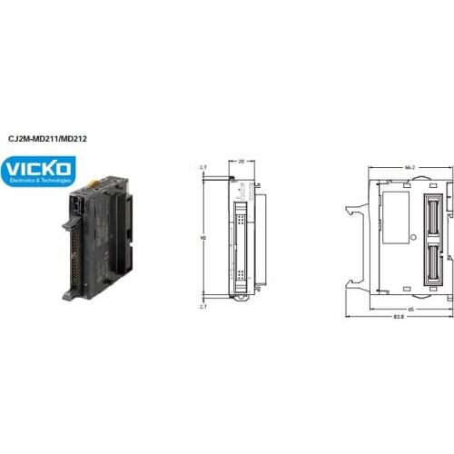CJ2M-MD211 Controllers 2 Axis Pulse 16 I/O NPN CJ2M Only ORIGINAL Switch