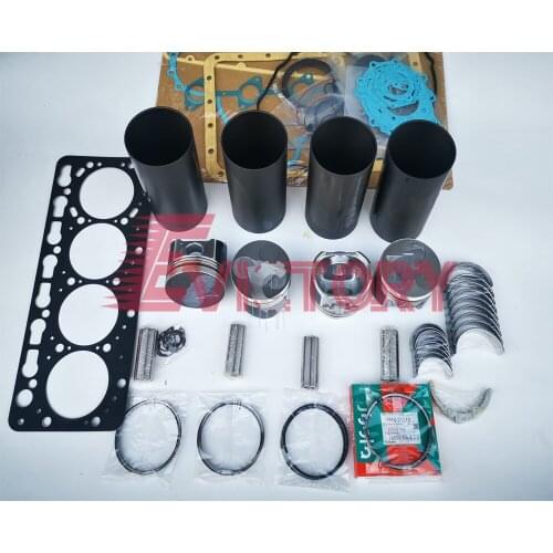 For Kubota V3600 V3600T engine overhaul rebuild kit + oil water pump VALVE