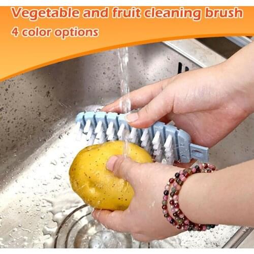 HOT Fruit Vegetable Cleaning Brush Potato Carrots Salad Cleaner Kitchen Tools Brush NDS