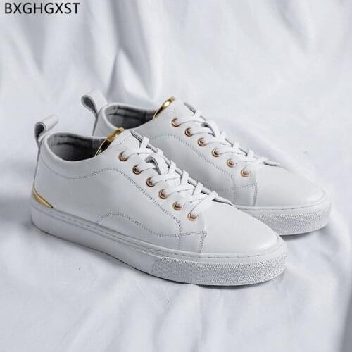 White Mens Shoes Casual Men Sneakers Skateboard Sport Shoes Men Leather Shoes for Man 2021 Zapatillas Hombre Chaussure De Homme