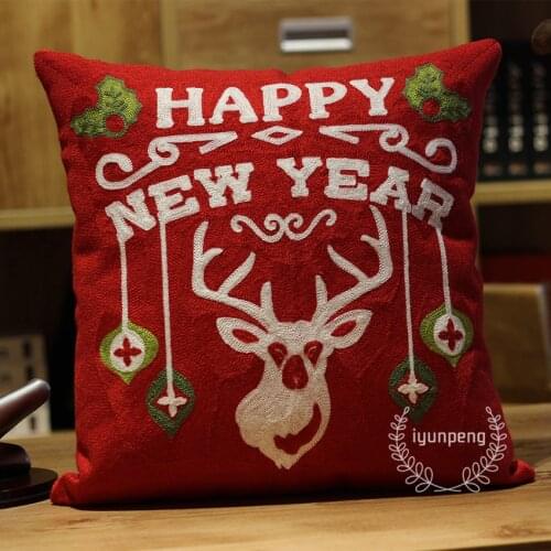 Classic Plaid Design Cushion Cover Christmas Pillow Cover For Sofa Seat pillowcase christmas Home Cushion Cover 45x45cm JSD06