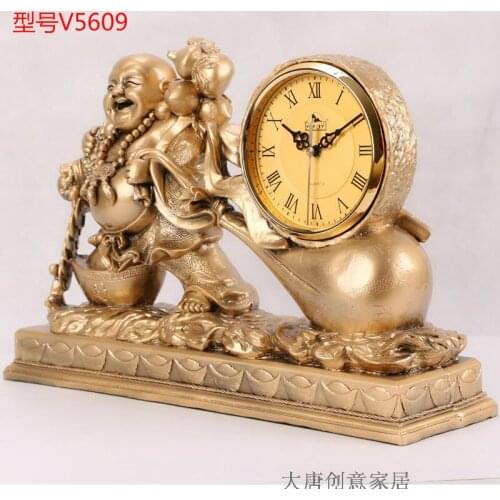 EUROPEAN-STYLE RETRO SITTING ROOM BELL, PLATFORM BELL, LARGE SIZE CREATIVE FORTUNE-SEEKING BUDDHA MAITREYA BUDDHA PENDANT SILENT