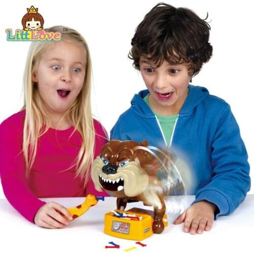 LittLove Funny Flake Out Bad Dog Bones Cards Tricky Toy Games for Parent-child Kid Playing Game Toys For Children