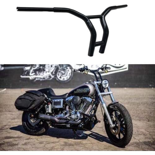 Custom handlebars for harley-davidson 12-inch 32mmDS gangster highlift T handlebars for sports Dana soft tail black/chrome