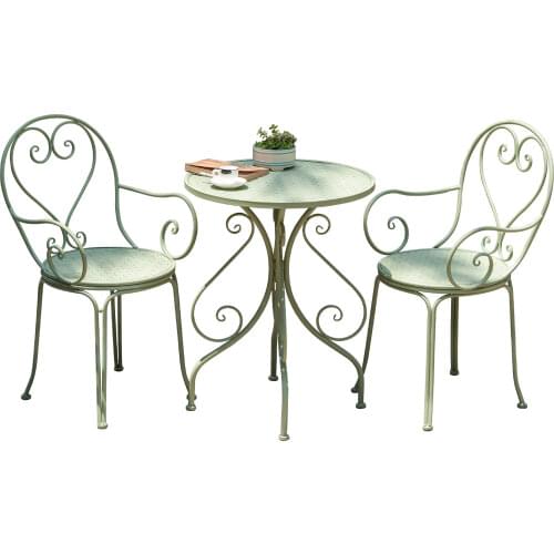 Patio Furniture Set Iron Outdoor Garden Balcony Leisure Coffee Shop Milk Tea Shop Chair Patio Table Furniture