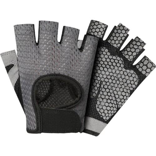 Cycling Half Finger Gloves Anti-slip Anti-sweat Men Women Breathable Anti-shock Sports Gloves MTB Bike Bicycle Glove X83A
