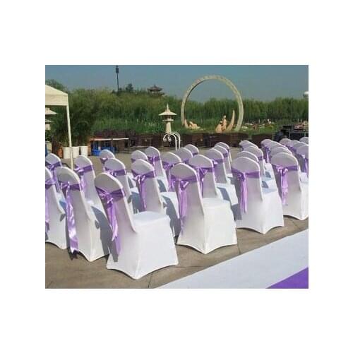 Thick Universal Elastic Wedding Party chair covers White spandex lycra chair cover for Wedding Party Banquet many color