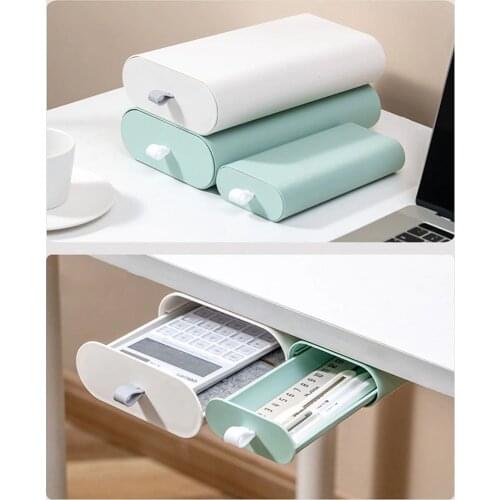 Paste Office Desk Bottom Finishing Box Desktop Storage Box Organizer Desk Organizer Kitchen Drawer Organizer For Cosmetics