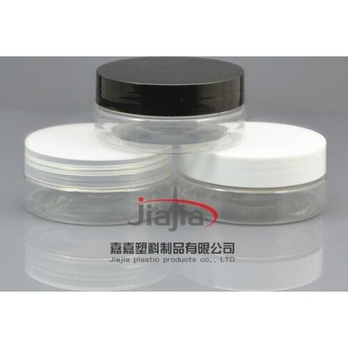 50 grams clear PET Jar,Cosmetic Jar 50g clear Bottle with clear/white/black Lid Make up Packaging Beauty Salon Equipment