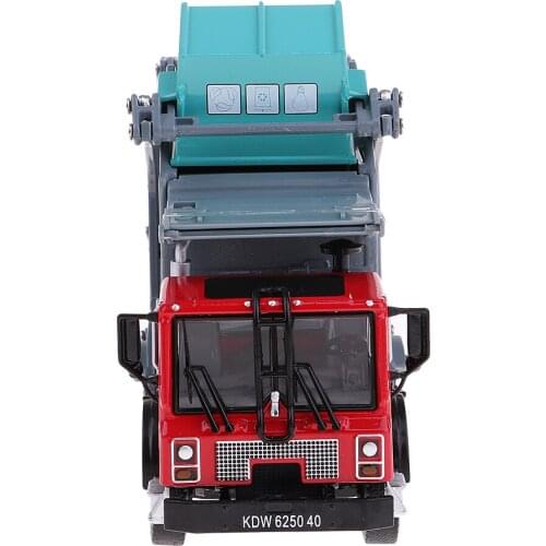 1 : 24 Alloy Diecast Pull - back Garbage Dump Truck
