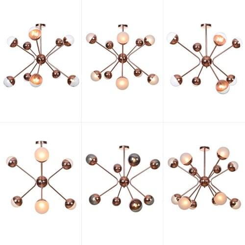Modern pendant light Simple creative pendant lamp personality LED light G4 110v 220v Indoor decorations light fixture D1124-MGJ