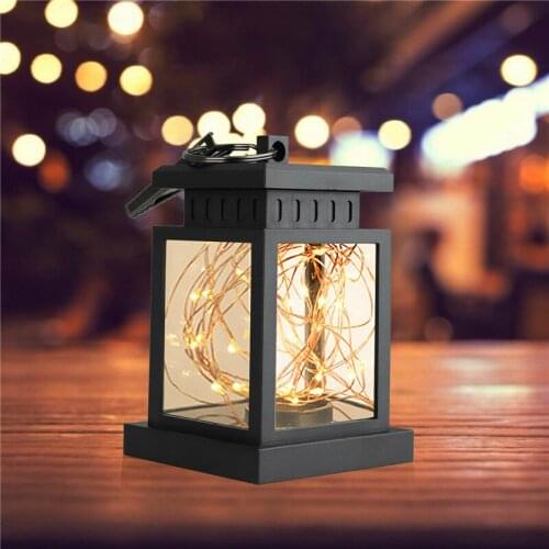 LED Solar Lamp Garden Lights Decoration Flickering Outdoor Lantern Home Path Street Lights for Camping Fishing Hiking Party