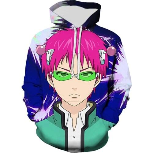 The Disastrous Life Of Saiki K Hoodies 3D Printed Men Women Children Sweatshirts Casual Boy Girl Kids Streetwear Pullover Tops