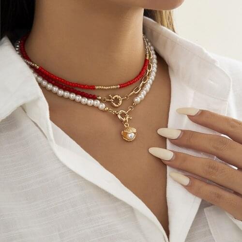 UUEING Pearl Necklaces For Women