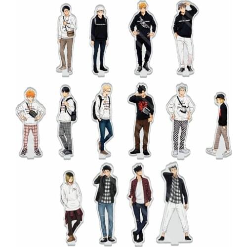 Japan Anime Haikyuu Figures Desk Plate Models Anime Acrylic Stand Model Toys Action Figures