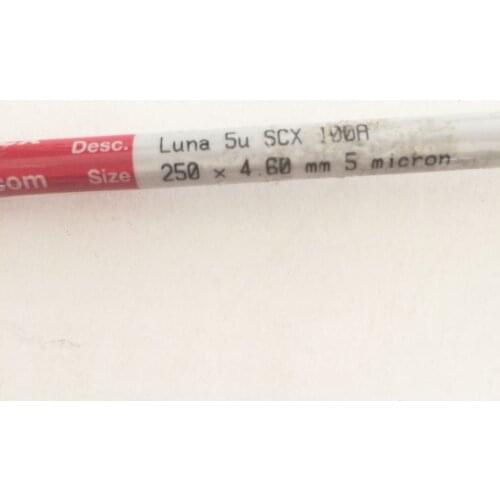 For 00G-4398-E0 Phenommen Liquid Chromatography Column Luna SCX 250 * 4.6mm, 5um