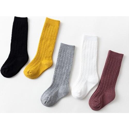 10pair/lot Children Infant Soft Breathable Knee High Sock All Season Baby Foot Covering Warmer Children Knees Long Newborn Socks