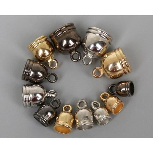 50Pcs/Set Bell Shape Pendant Tassel Caps for DIY Jewelry Bracelet Craft Making