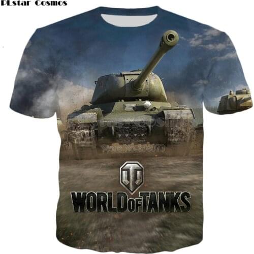 YX GIRL Brand t-shirt 2019 New summer 3d Fashion Men T-Shirt Games World Of Tanks patterns Printed Men Women Casual t shirts