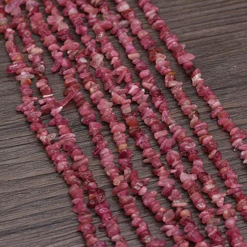 High Quality Natural Pink Tourmaline Beads Genuine Irregular Loose Beads for Women Jewelry Making DIY Necklace Bracelet 15