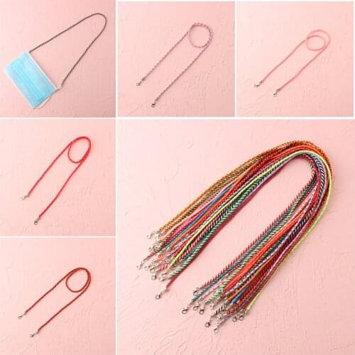 Rainbow Colors Face Mask Lanyard Handy Convenient Holder Rope Anti-lost Anti-drop Mask Hanging Neck Halter Ropes