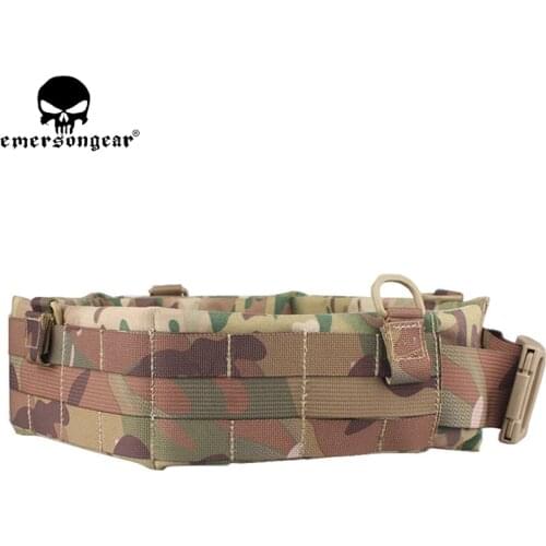 EMERSONGEAR Molle Padded Patrol Belt Tactical Hunting Men Airsoft Belt Combat Military Army Patrol Belt Multicam EM9155