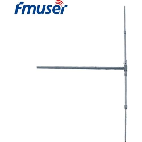 FMUSER DP-100 1/2 Wave FM Dipole Antenna High Gain Outdoor Dipole Antenna+8 Meter TNC-SL16 Cable
