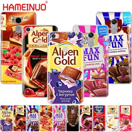 HAMEINUO chocolate food package russian Cover phone Case for Xiaomi redmi 5 4 1 1s 2 3 3s pro redmi note 5 4 4X 4A 5A plus