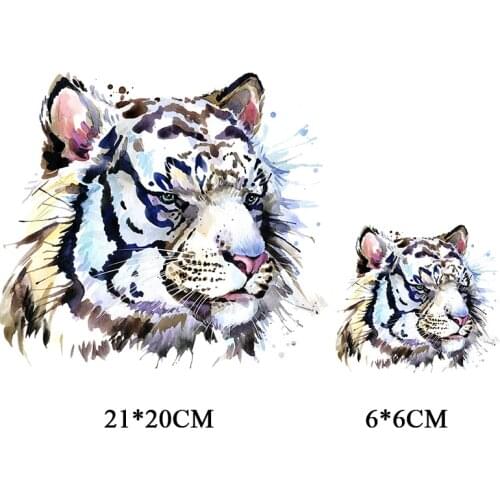 Cool Animal Patches Set for Parent-childs Ironing on Press Heat Transfers Clothes Stickers for Families DIY Appliques Patch