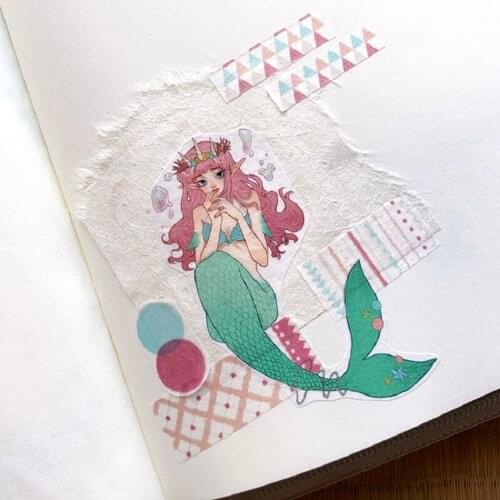 Beautiful Girls Outside the Human Series Washi Tapes Bullet Journal Masking Tape Adhesive Tape DIY Scrapbooking Washi Stickers