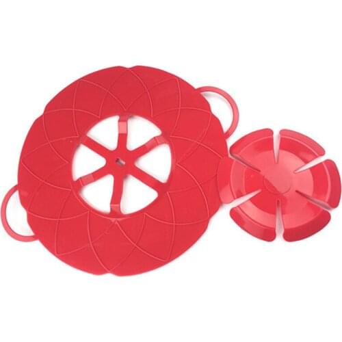 Dropshipping Multi-function Flower Cookware Parts Silicone Boil Over Spill Lid Stopper Oven Safe for Pot Pans Home Cooking Tools