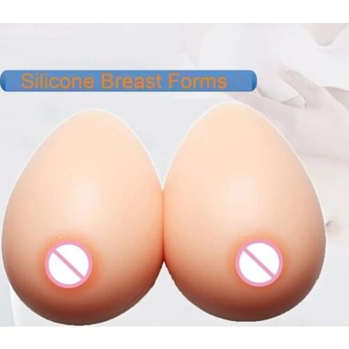 Silicone Fake Breasts Self-adhesive Silicone Breast Plate Shape Breast Implants for Cross-dressers Cross-dressers Queens