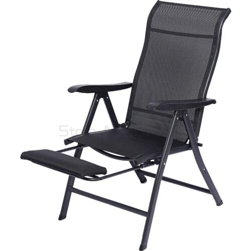 Folding office chair adjustable lunch break and nap dual-purpose recliner backrest computer chair