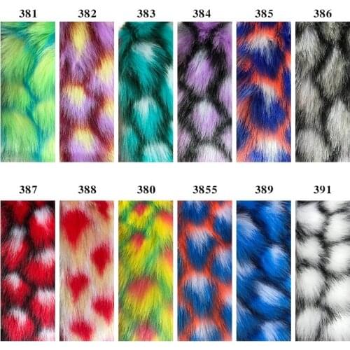 Faux fur fabric,Jacquard fox fur, imitation rabbit faux fur fabric, pineapple jacquard rabbit fur,160cm*90cm(one yard)/pcs