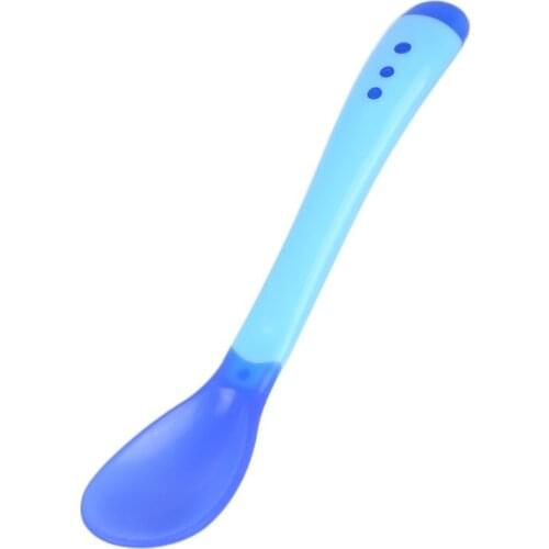 Temperature Sensing Fork Spoon Feeding Dish for Baby Infant Solid Rice Paste Feeder Bowl Tableware Dinnerware Baby Stuff Plate