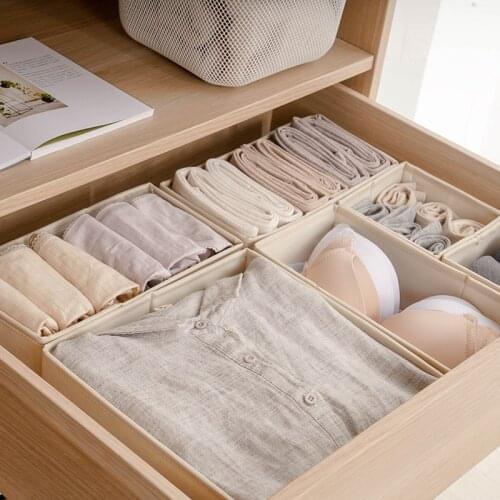Seperated Underwear Storage Box Knicker Socks Bra Drawer Separation Finishing Box Storage Box Small Household