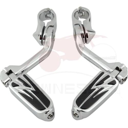 Motorcycle 1-1/4'' 32mm Highway Engine Guard FootPeg Footrest Clamps Peg For Harley Iron 883 1200 Honda VTX 1800R Shadow Aero