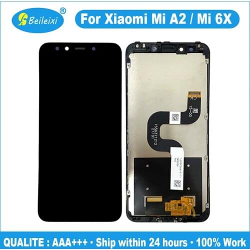 For Xiaomi Mi A2 M1804D2SG M1804D2SI LCD Display Touch Screen Digitizer Assembly For Xiaomi Mi 6X